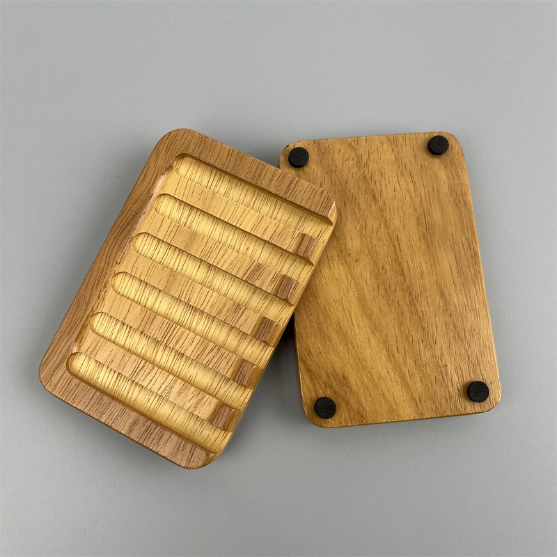 Soap Dish Supplier - Teak Wood Self Draining Holder