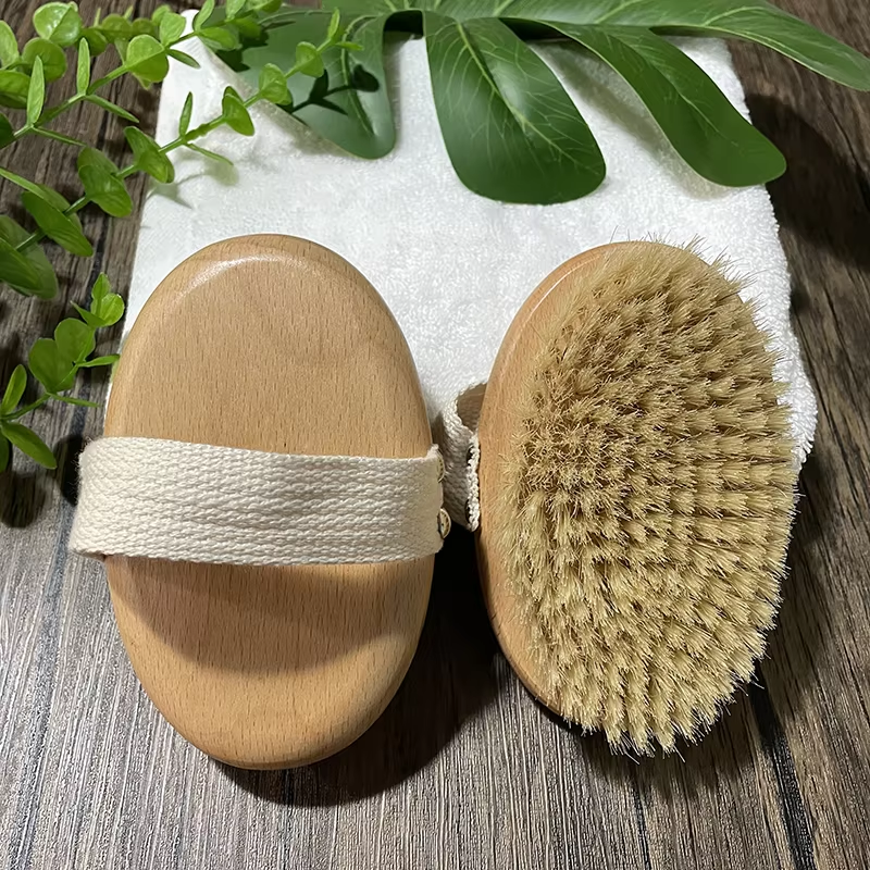 Body Brush Manufacturer - Private Label Natural Boar Bristle Wood Handle