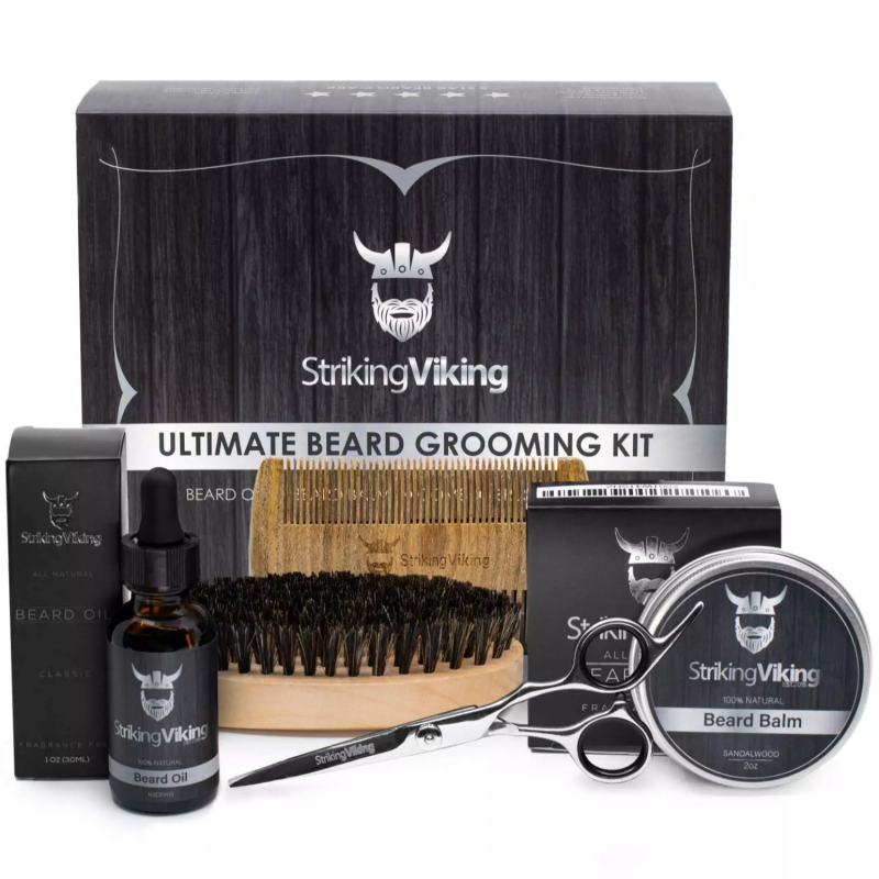 Beard Grooming Kit Supplier - OEM Wooden Shaping Tool Set