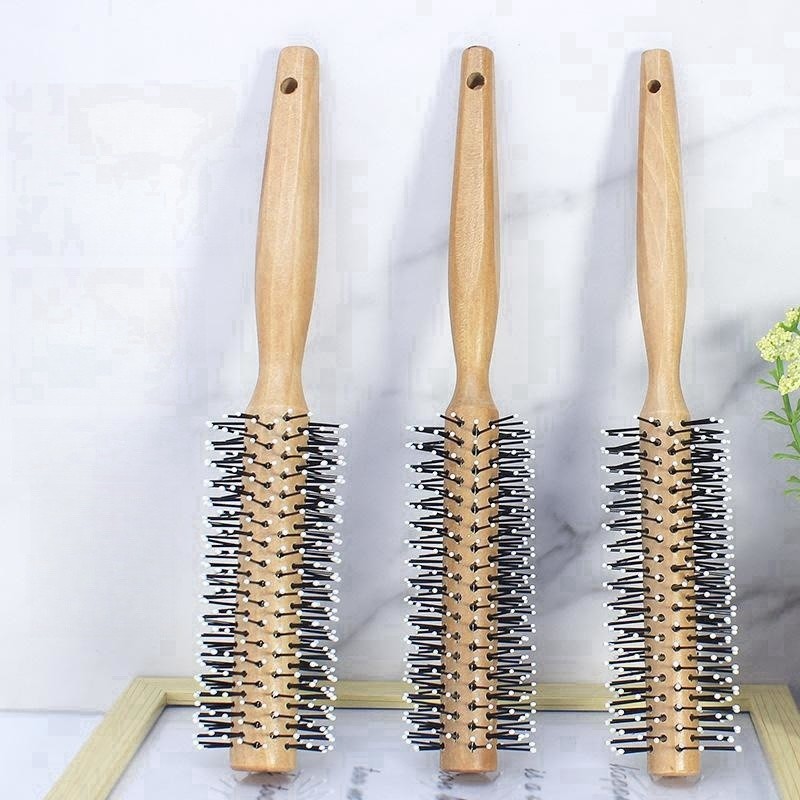 Round Hair Brush Manufacturer - Nylon Bristle Aluminum Barrel