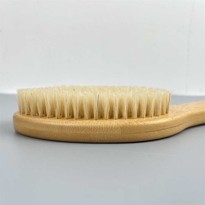 Bath Brush Manufacturer - Natural Bamboo Boar Bristle Long Handle