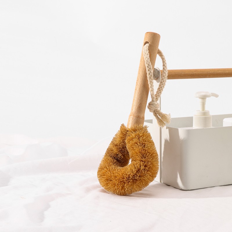Kitchen Scrub Brush Factory - Coconut Bristle Wooden Handle