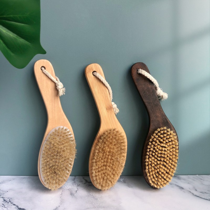 Exfoliating Brush Supplier - Natural Vegan Sisal Bamboo Handle