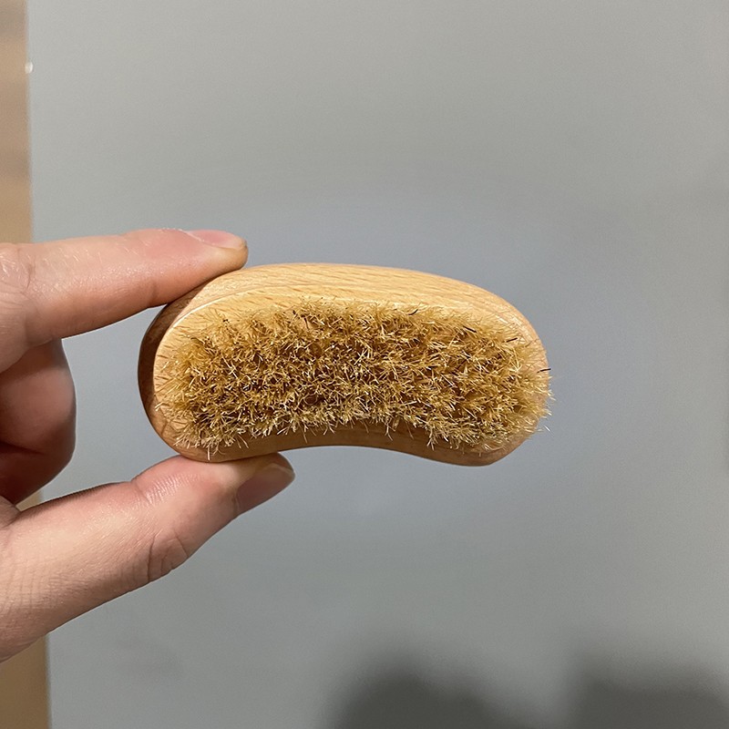 Nail Brush Manufacturer - Custom Logo Double Side Wooden Scrub