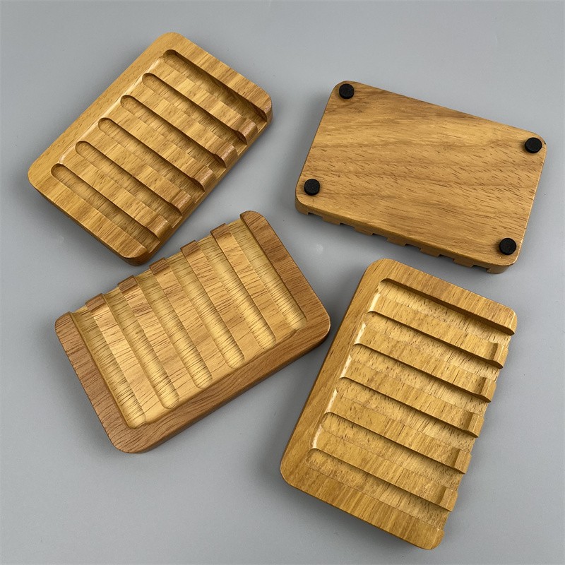 Soap Dish Supplier - Teak Wood Self Draining Holder