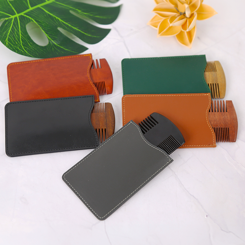 Beard Comb Factory - Custom Logo Double Sided Sandalwood