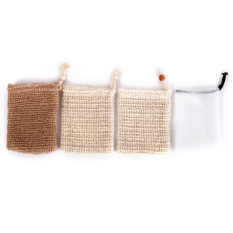 Soap Saver Bag Supplier - Natural Cotton Sisal Mesh
