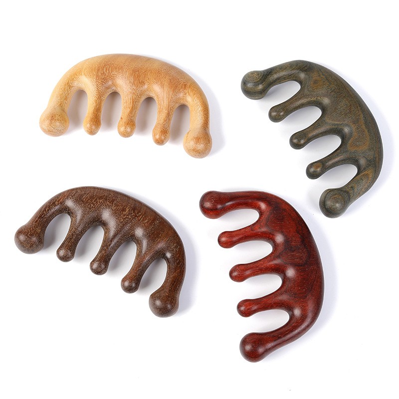 Hair Comb Factory - Natural Green Sandalwood Wide Tooth