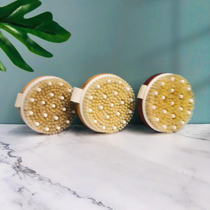 Exfoliating Brush Supplier - Natural Vegan Sisal Bamboo Handle