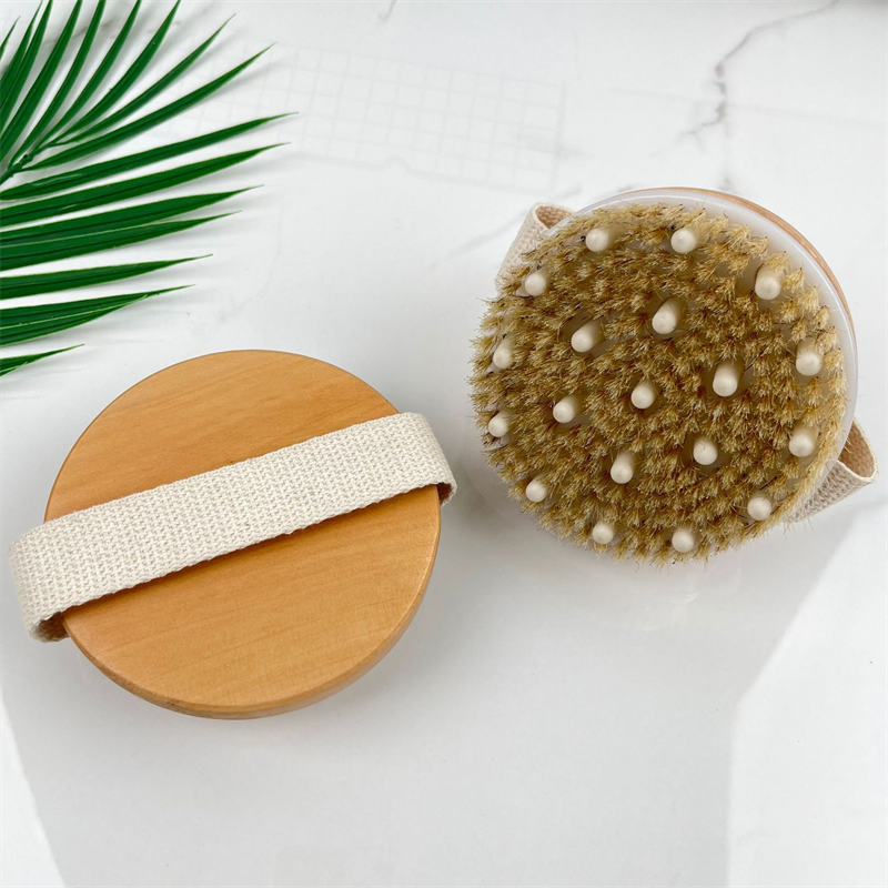 Body Brush Manufacturer - Private Label Natural Boar Bristle Wood Handle