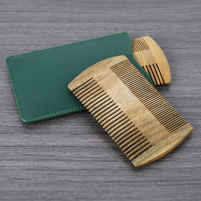 Beard Comb Factory - Custom Logo Double Sided Sandalwood