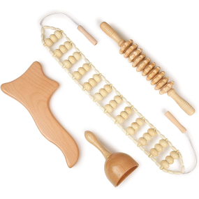 Therapy Massage Set Manufacturer - 4 in 1 Wooden Guasha Board