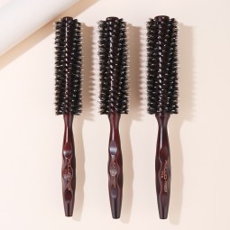 Round Hair Brush Manufacturer - Natural Nylon Boar Bristle Wood