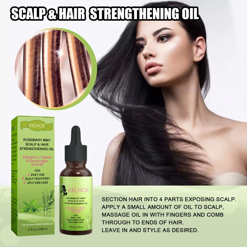Rosemary Hair Growth Oil - 59ml & Scalp Strengthening