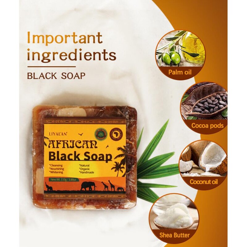 African Black Soap - Herbs Pink & Custom Box