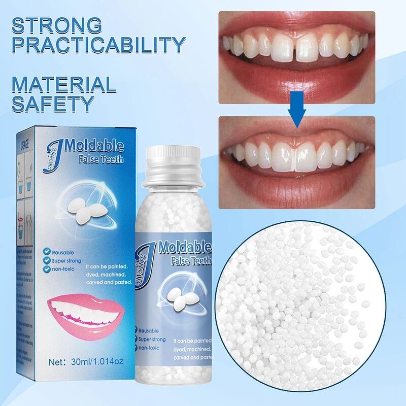 Temporary Tooth Repair - Solid Glue Granules & Moldable