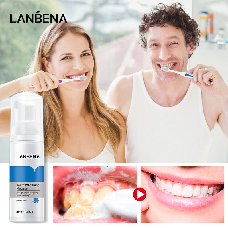 Teeth Whitening Mousse - LANBENA & Tooth Whitening Cleaning
