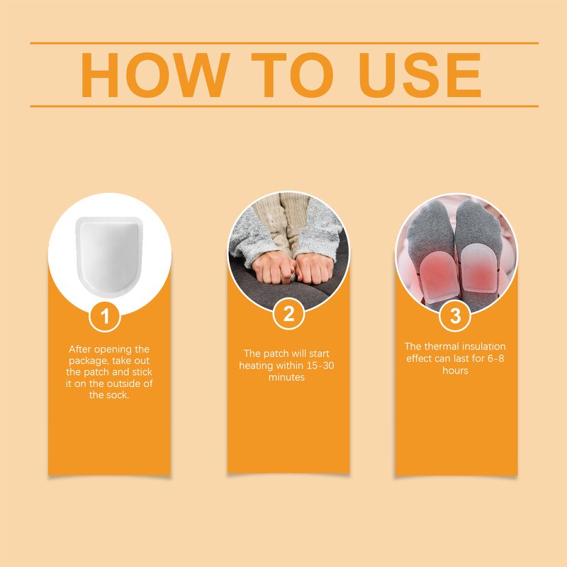 Disposable Foot Warmer - Custom logo Portable & for Winter Cold