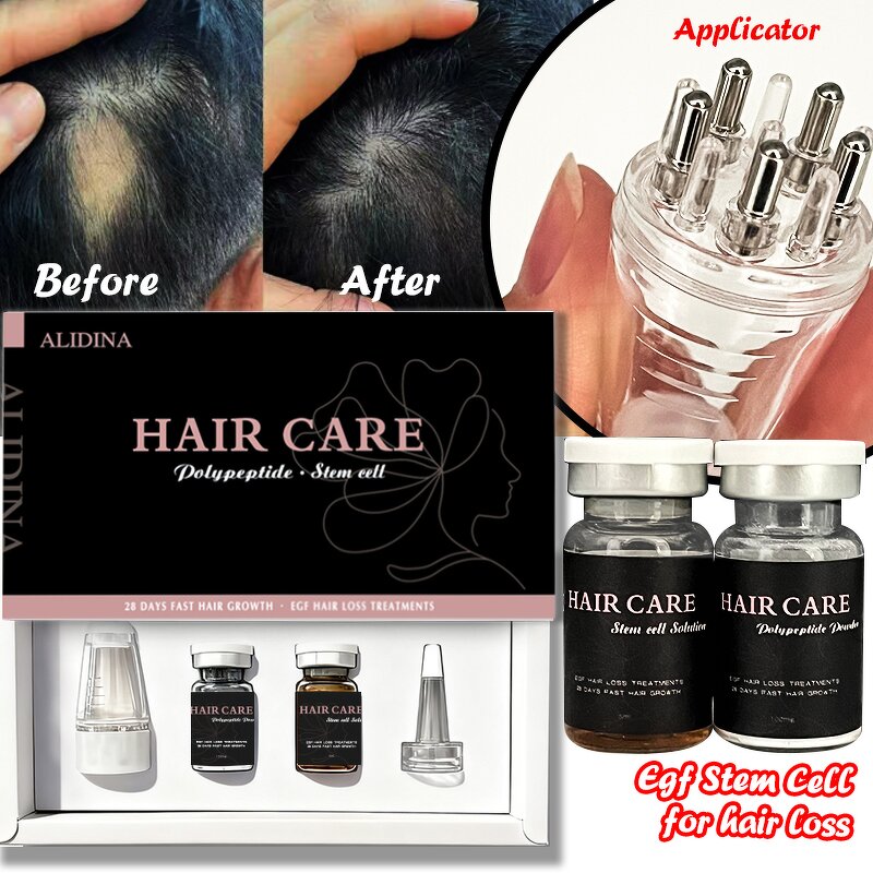 Stem Cell Serum Manufacturer - Lyophilized Powder with Applicator Hair Massager for Growth