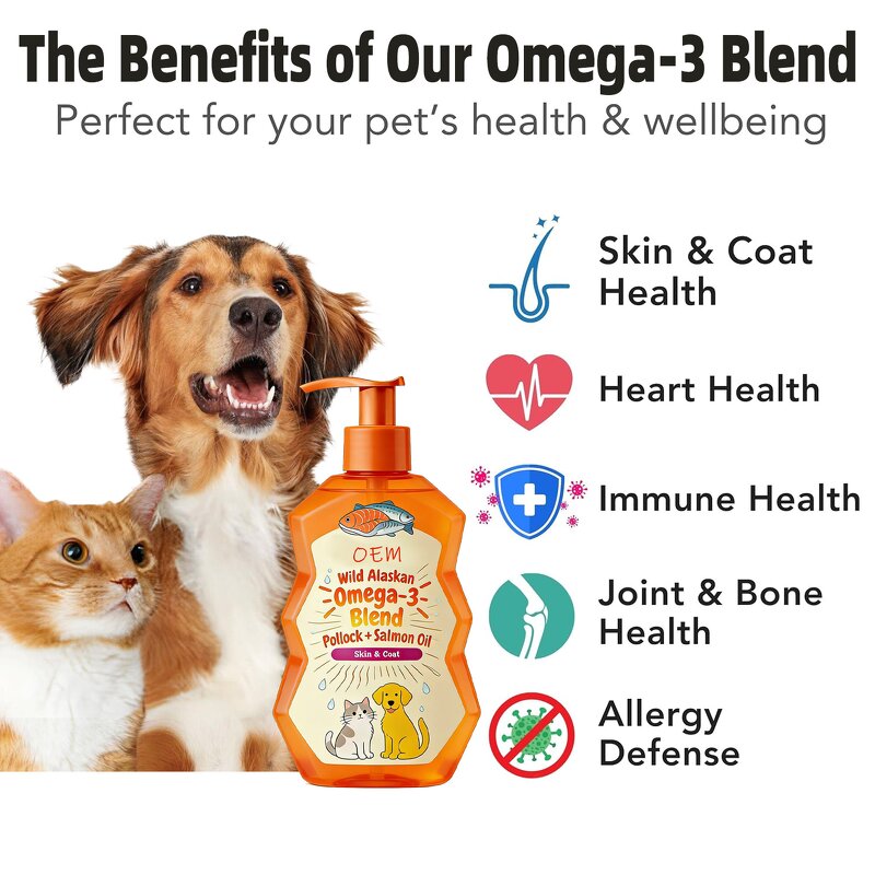 Pet Fish Oil Manufacturer - Vet-Approved Omega-3 EPA/DHA for Cats & Dogs, OEM/ODM