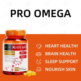 Krill Oil Softgels Manufacturer - 3000mg Pure Antarctic Krill Oil for Joint & Heart Health, Private Label