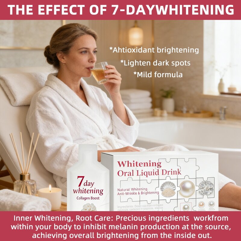 Collagen Oral Liquid Manufacturer - 7-Day Whitening Anti-Wrinkle Drink for Private Label