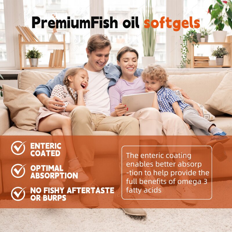 Fish Oil Softgels Manufacturer - Private Label Omega 3 EPA DHA for Heart, Brain & Vision Health