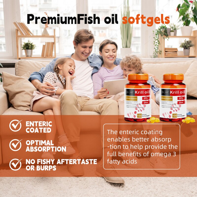 Krill Oil Softgels Manufacturer - 3000mg Pure Antarctic Krill Oil for Joint & Heart Health, Private Label