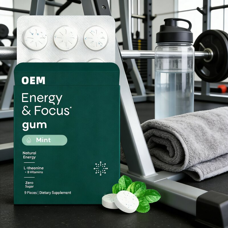 Caffeine Chewing Gum Manufacturer - Private Label Sugar Free Energy Chewing Gum