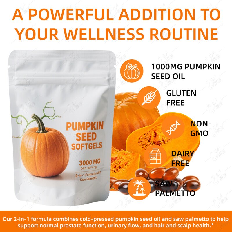 Pumpkin Seed Oil Capsules Manufacturer - Custom for Urinary Tract & Prostate Care