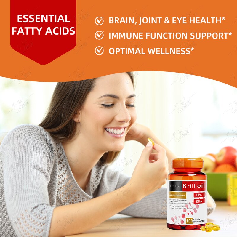 Krill Oil Softgels Manufacturer - 3000mg Omega-3 for Brain Health, Non-GMO Private Label