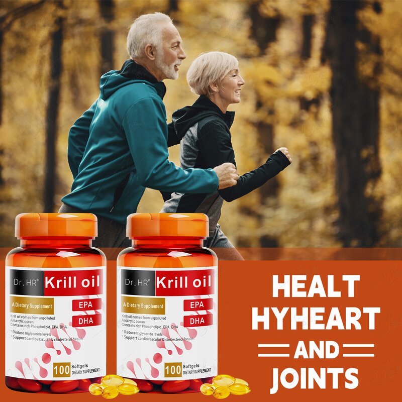 Krill Oil Softgels Manufacturer - 3000mg Pure Antarctic Krill Oil for Joint & Heart Health, Private Label