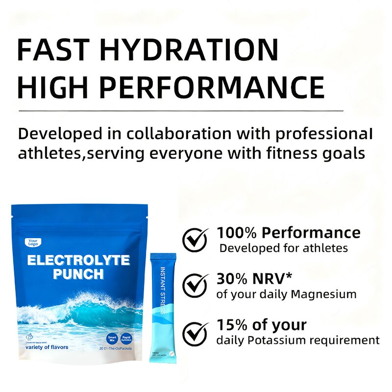 Electrolyte Powder Manufacturer - Custom Hydration Drink Sachets with Vitamin Energy Support