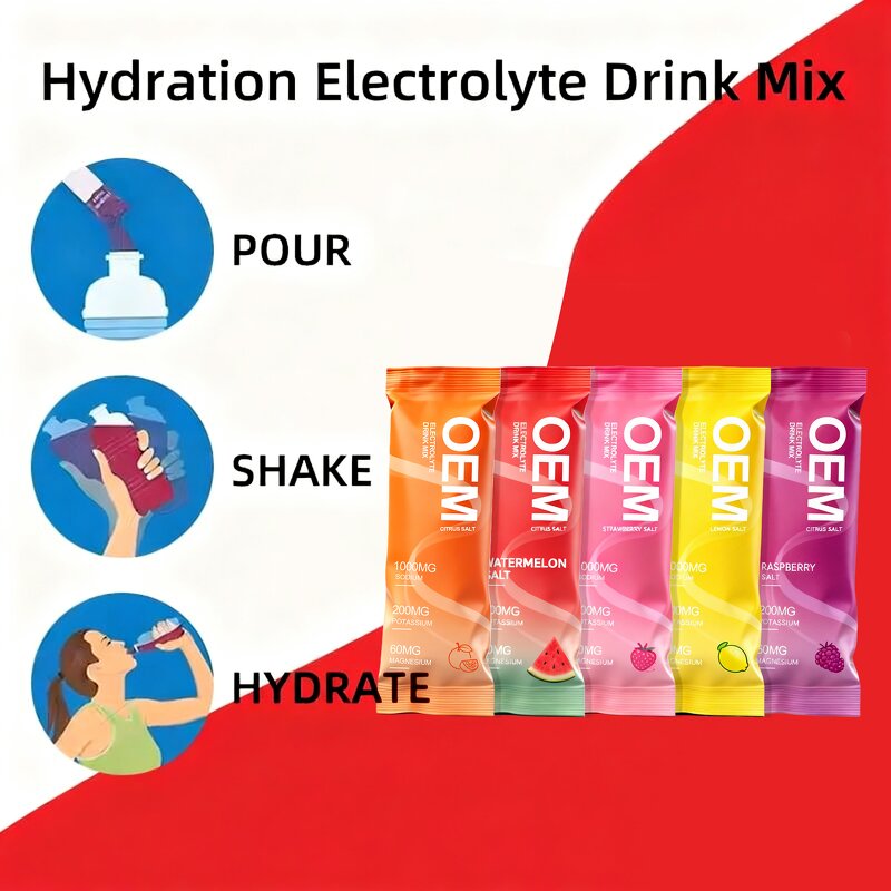 Electrolyte Powder Manufacturer - Custom Hydration Drink Sachets for Energy Supplement