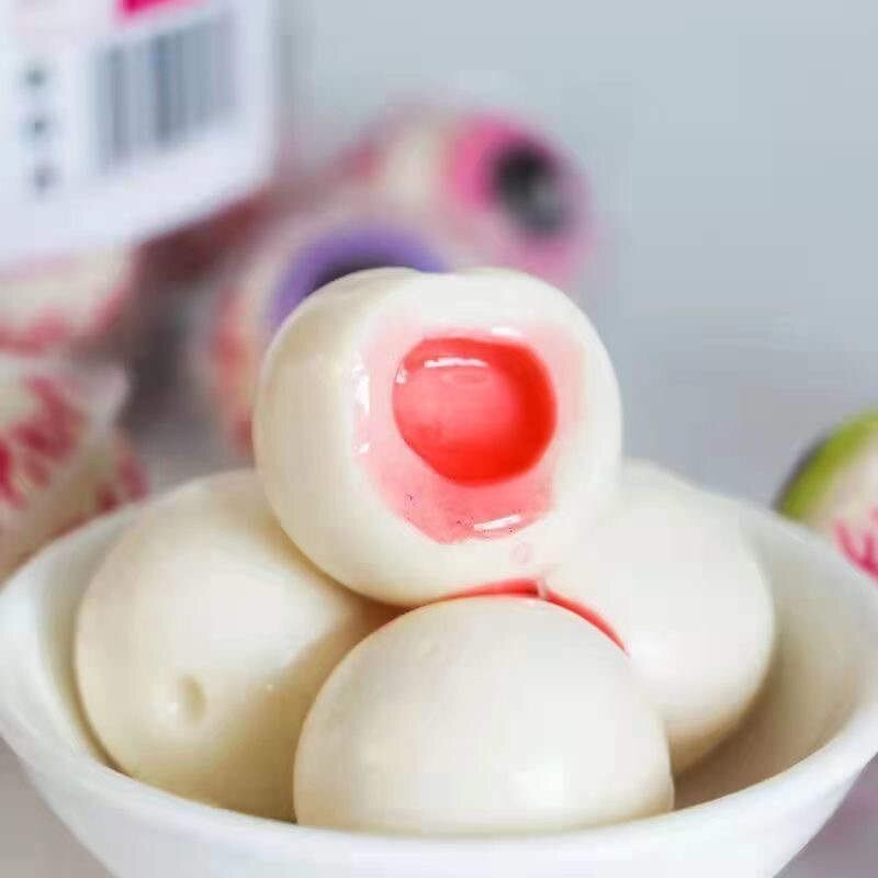 Halloween Eyeball Candy Manufacturer - 3D Sweet Jelly Gummies, Fruity Flavors in Box Packaging