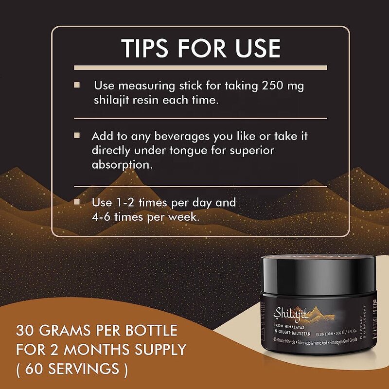 Himalayan Shilajit Manufacturer - Gold Grade Pure with Fulvic Acid & 85+ Minerals for Energy Support