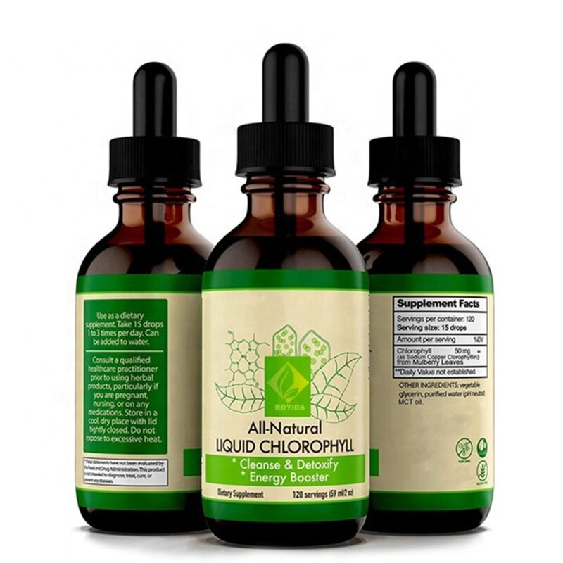 Liquid Chlorophyll Drops Manufacturer - Private Label Mint Flavor for Detox & Energy Boost