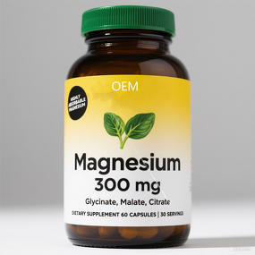 Magnesium Capsules Manufacturer - 300mg Blend of Glycinate, Citrate & Malate, 60 Count