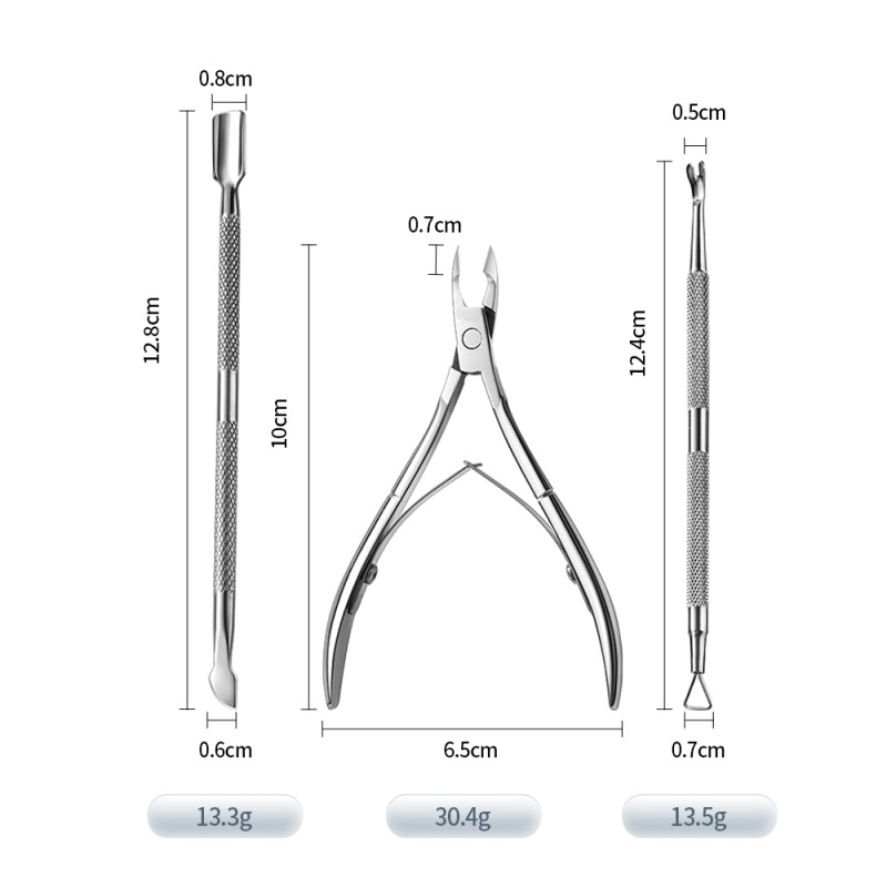 Cuticle Nipper Set Manufacturer - 3pcs Dead Skin Remover Tools
