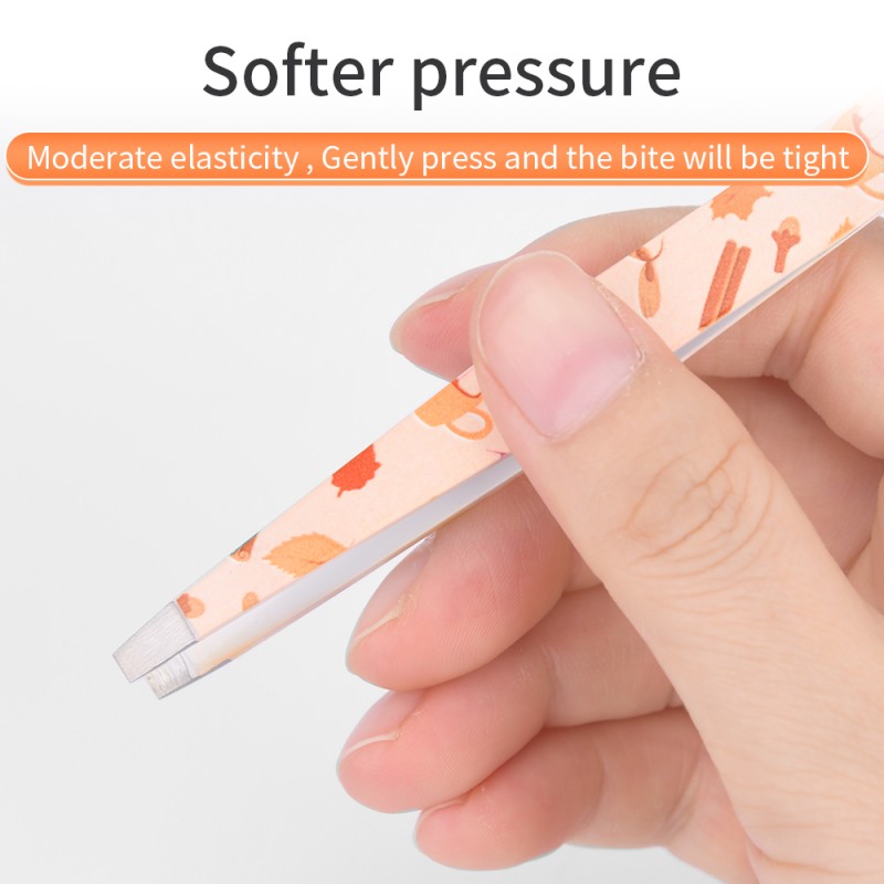 Eyebrow Tweezers Manufacturer - Maple Leaf Printing 4pcs Set