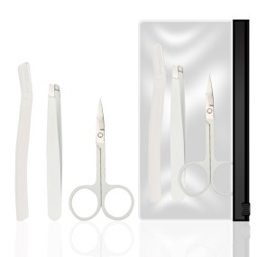 Eyebrow Grooming Kit Factory - 2024 New Style 3pcs Makeup White