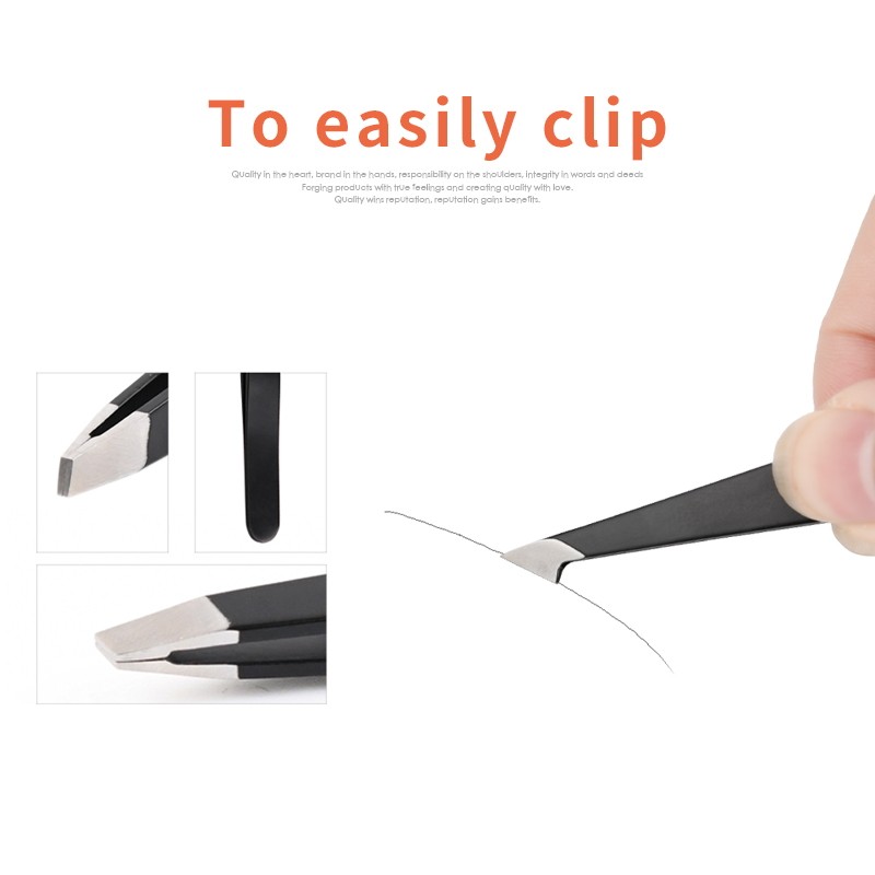 Eyelash Tweezers Factory - Custom 3pcs 4pcs 5pcs Black Set