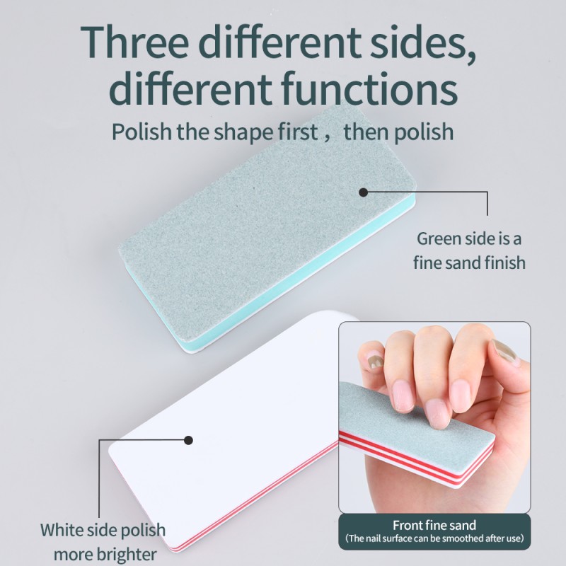 Nail Buffer Supplier - Professional Double Sided 2-Way Sponge