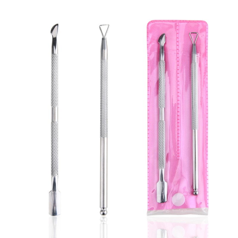 Nail Art Set Factory - 2PCS Double-ended With PVC Bag