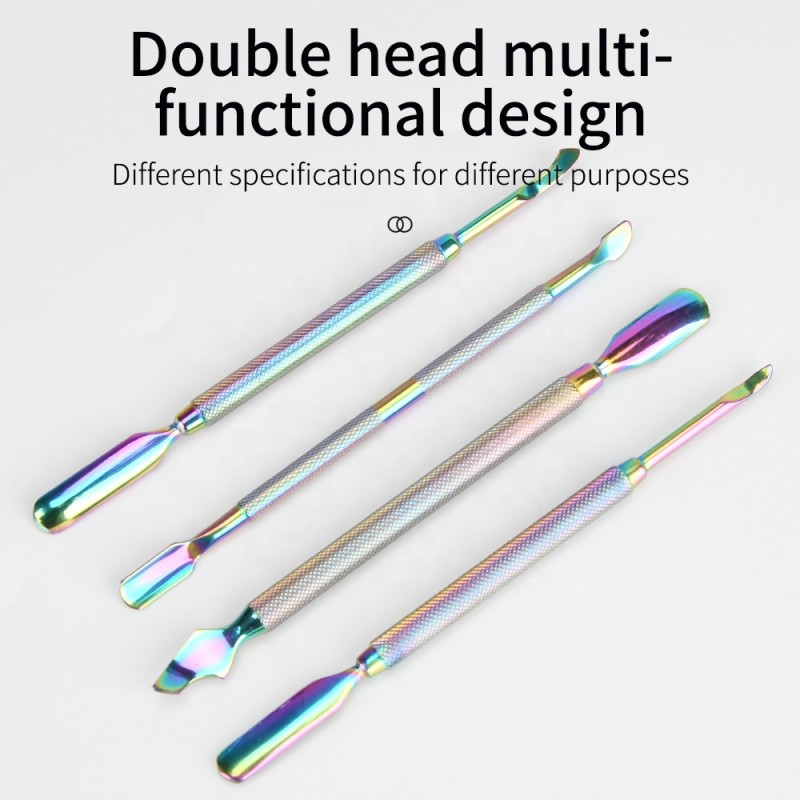 Nail Art Tool Manufacturer - 2024 New Arrivals Rainbow Pusher