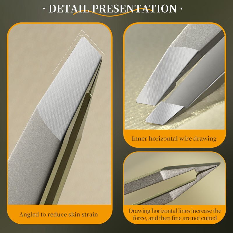 Slanted Tweezers Factory - Ultra Slim Professional Stainless Steel