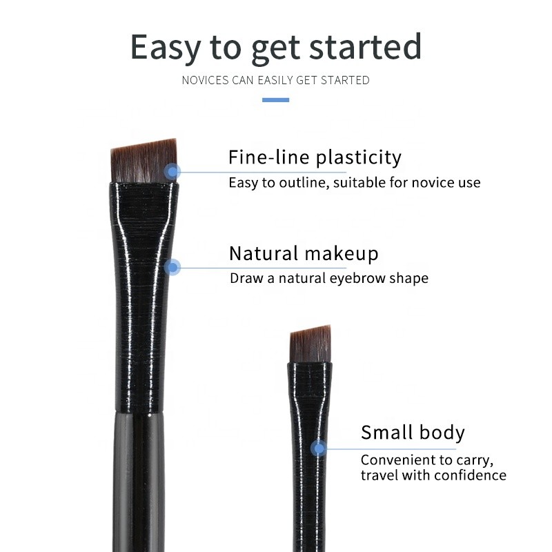 Eyebrow Brush Factory - Fast Shipment 2pcs Slanted Big Small