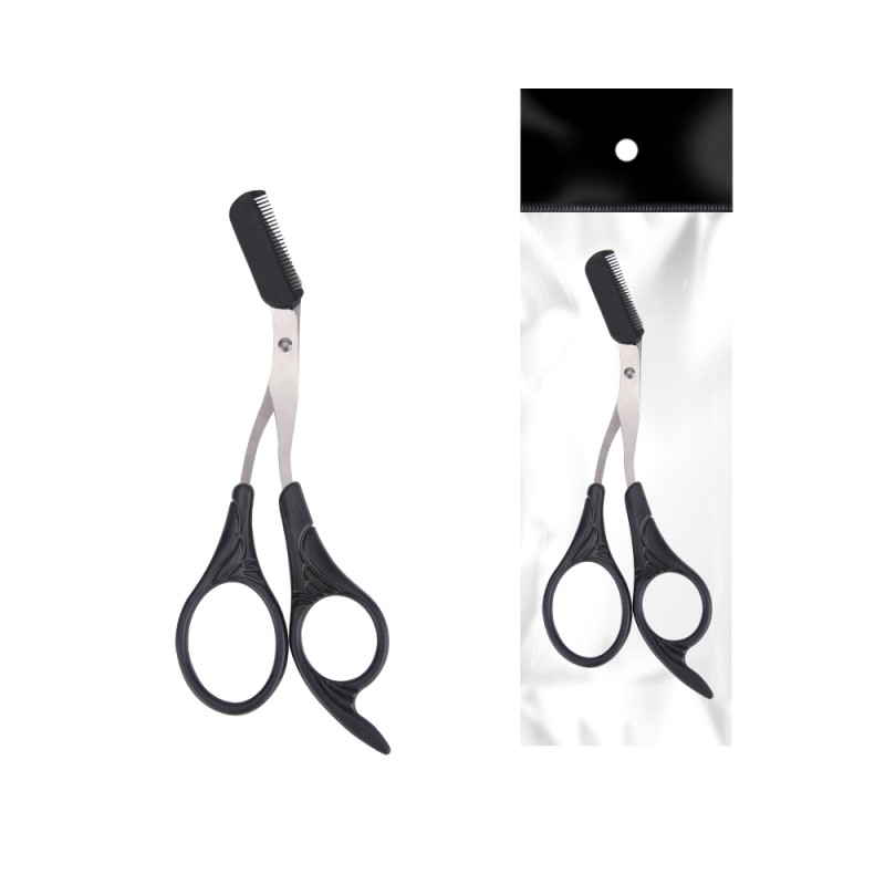 Makeup Scissors Supplier - Beautiful Wings Handle With Comb