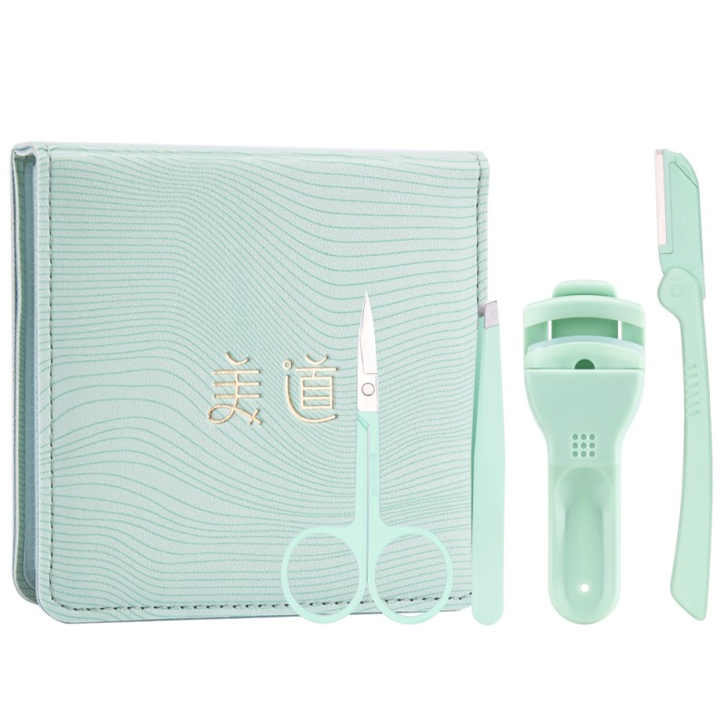 Beauty Tools Set Manufacturer - New Leather Case 4pcs Makeup Set