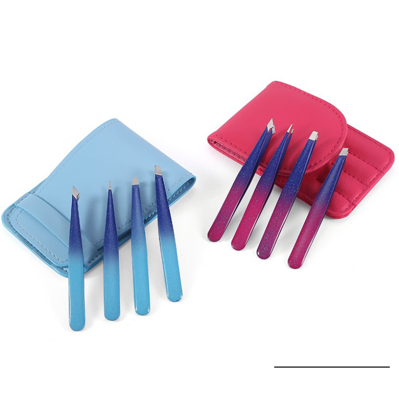 Eyelash Tweezers Factory - Custom 3pcs 4pcs 5pcs Black Set